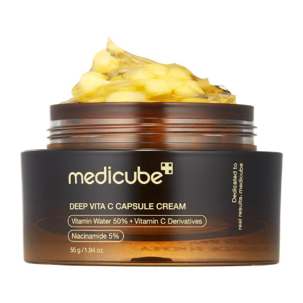 کرم کپسولی ویتامین سی مدی کیوب MEDICUBE deep vita c capsule cream