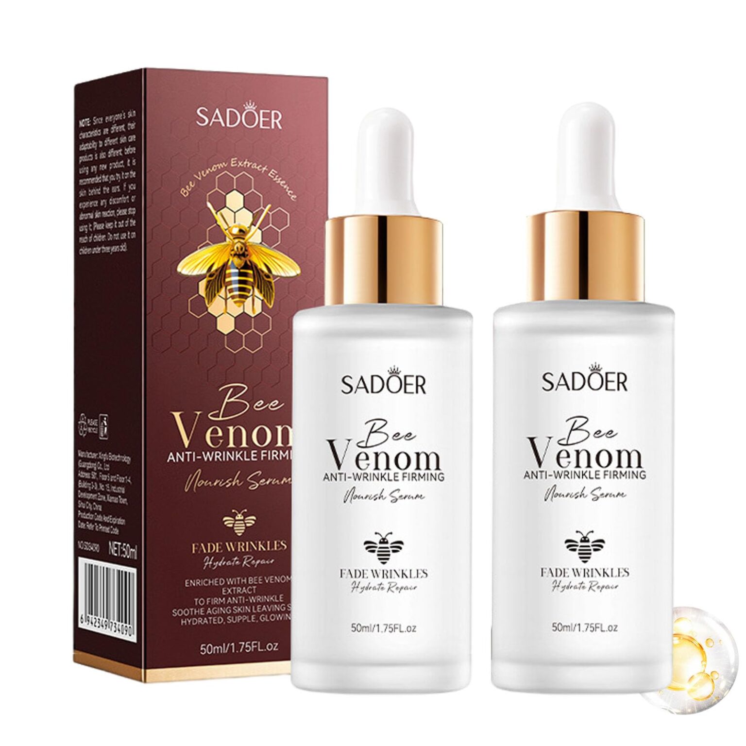 سرم ضدچروک زهر زنبور عسل سادور | Sadoer Bee Venom Anti-Wrinkle Serum